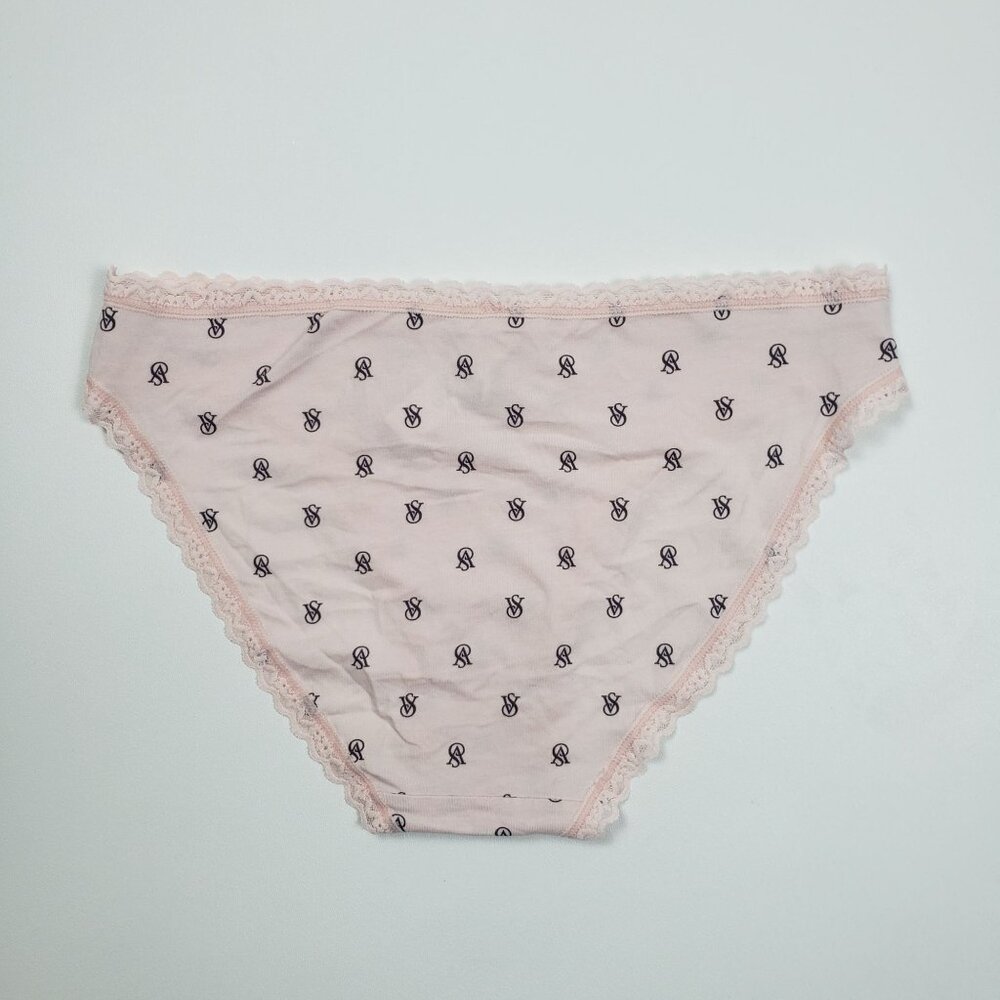 Victoria's Secret The Lacie Lace-Waist Bikini Panty Women's Medium VS Pink Print - Picture 7 of 16